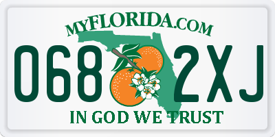 FL license plate 0682XJ
