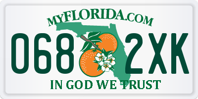 FL license plate 0682XK