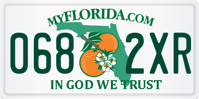 FL license plate 0682XR