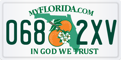 FL license plate 0682XV