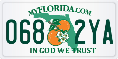 FL license plate 0682YA