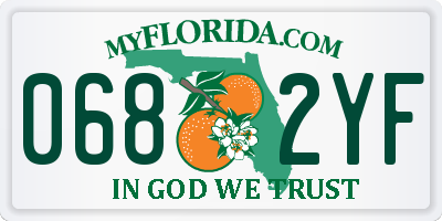 FL license plate 0682YF