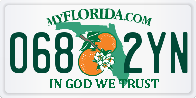 FL license plate 0682YN