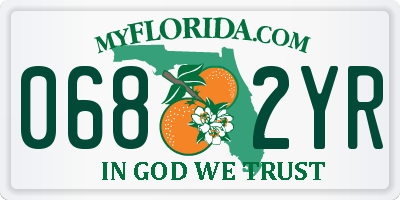 FL license plate 0682YR