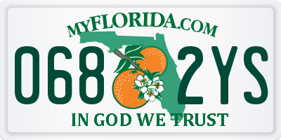 FL license plate 0682YS