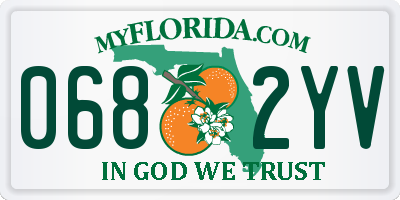 FL license plate 0682YV