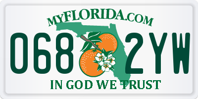 FL license plate 0682YW