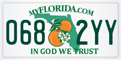 FL license plate 0682YY