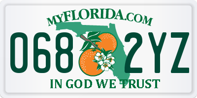 FL license plate 0682YZ