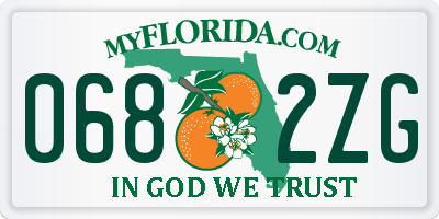 FL license plate 0682ZG