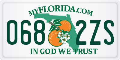 FL license plate 0682ZS