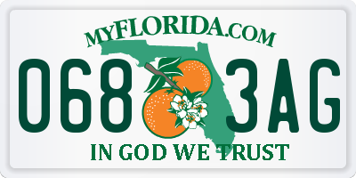 FL license plate 0683AG