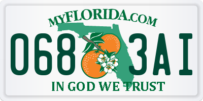FL license plate 0683AI
