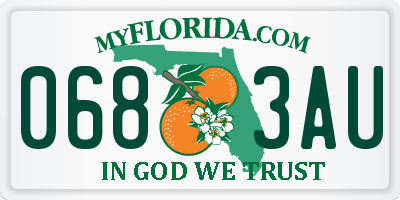 FL license plate 0683AU