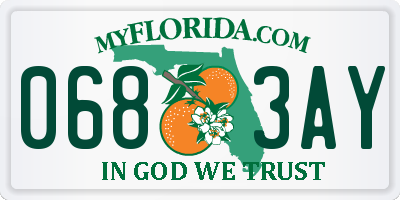 FL license plate 0683AY