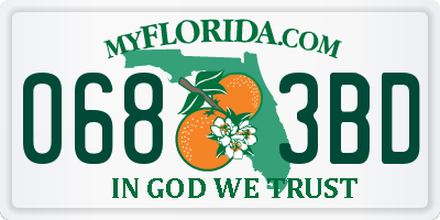 FL license plate 0683BD
