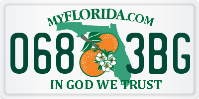 FL license plate 0683BG
