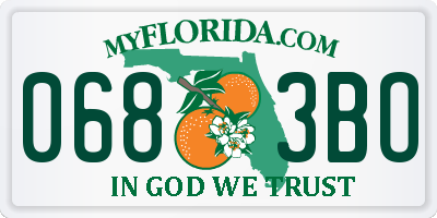 FL license plate 0683BO