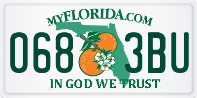 FL license plate 0683BU