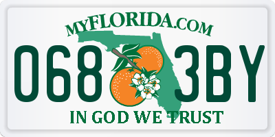 FL license plate 0683BY