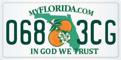 FL license plate 0683CG