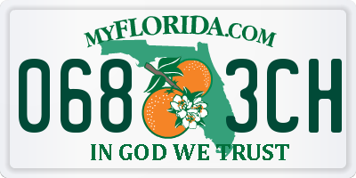 FL license plate 0683CH