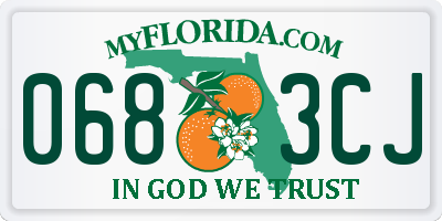 FL license plate 0683CJ