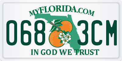 FL license plate 0683CM