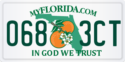 FL license plate 0683CT
