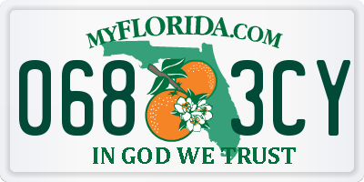 FL license plate 0683CY