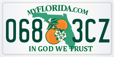 FL license plate 0683CZ
