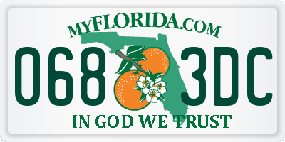 FL license plate 0683DC