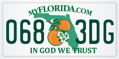 FL license plate 0683DG