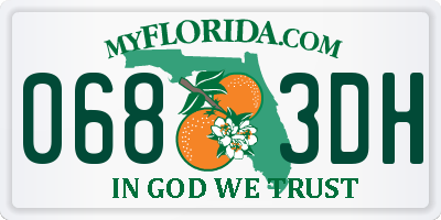 FL license plate 0683DH