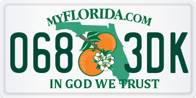 FL license plate 0683DK