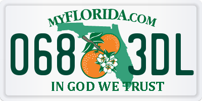 FL license plate 0683DL