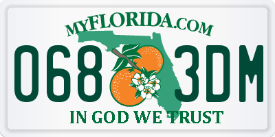 FL license plate 0683DM
