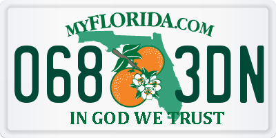 FL license plate 0683DN