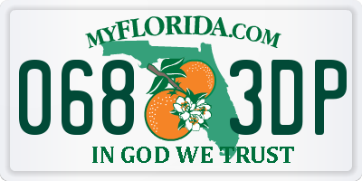 FL license plate 0683DP