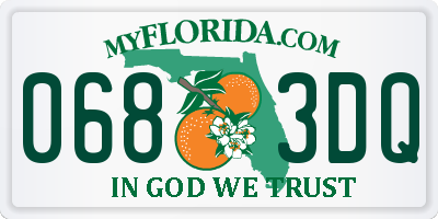 FL license plate 0683DQ