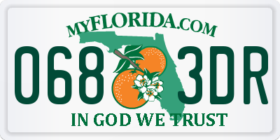 FL license plate 0683DR