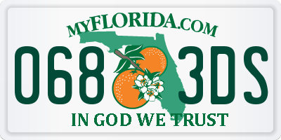 FL license plate 0683DS