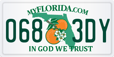 FL license plate 0683DY