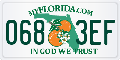 FL license plate 0683EF