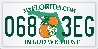 FL license plate 0683EG