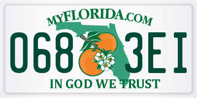 FL license plate 0683EI