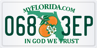 FL license plate 0683EP