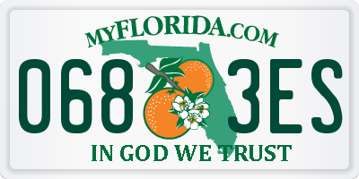 FL license plate 0683ES