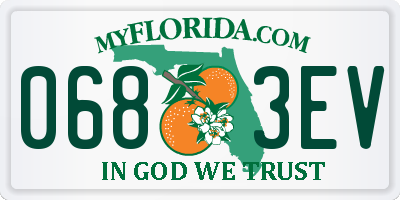 FL license plate 0683EV