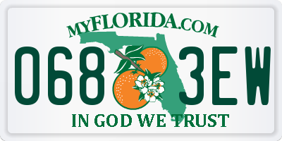FL license plate 0683EW